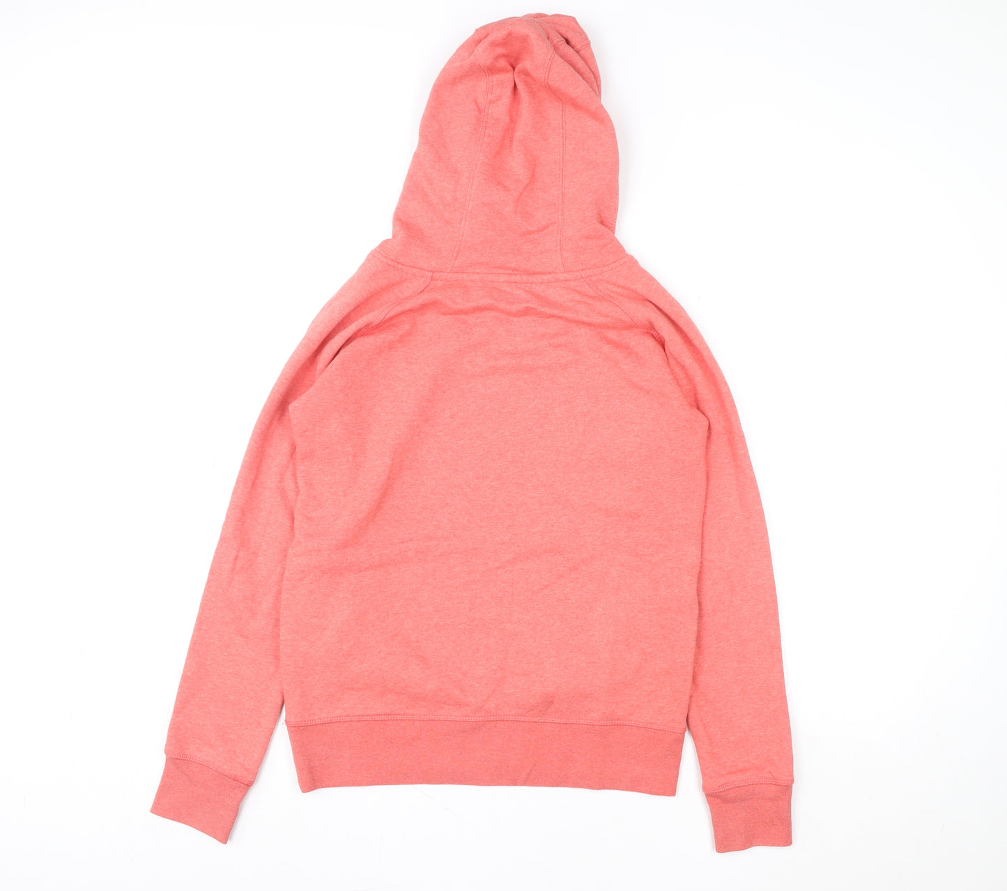 Eagle Women's Coral Pink Pullover Hoodie Size M Organic Cotton Blend