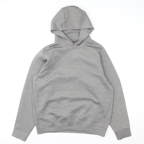 UNIQLO Men’s Grey Pullover Hoodie M Regular Fit Long Sleeve