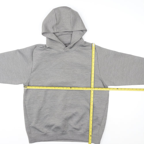 UNIQLO Men’s Grey Pullover Hoodie M Regular Fit Long Sleeve