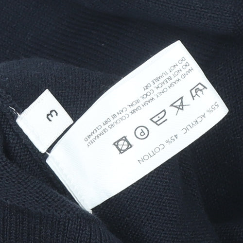 Zara Womens Black Collared Sleeveless Knit Cardigan M