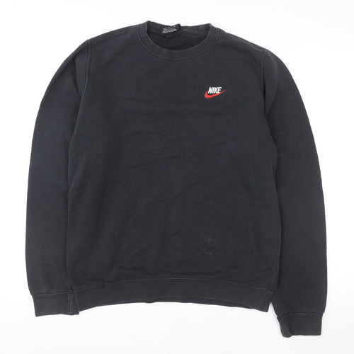 Nike Men's Black Small Pullover Crew Neck Sweatshirt