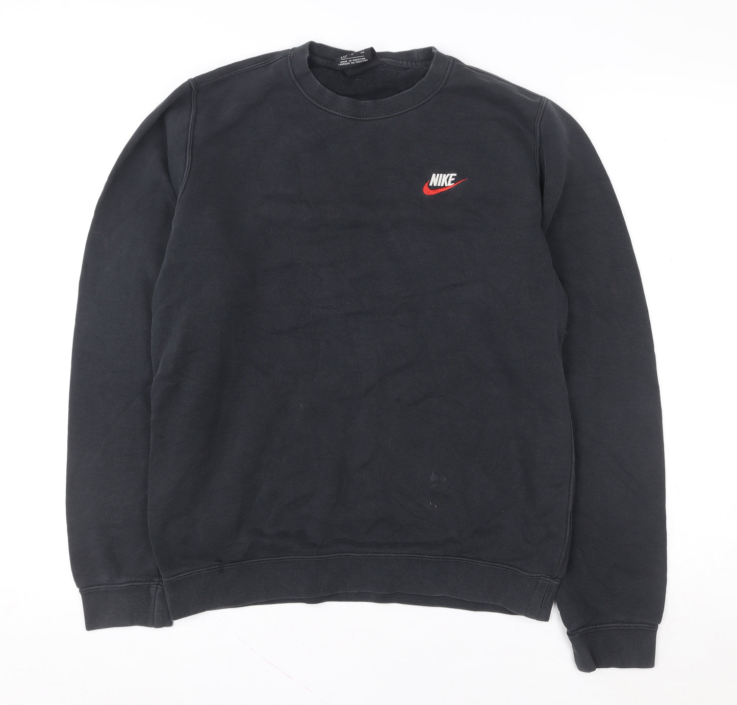 Nike Men's Black Small Pullover Crew Neck Sweatshirt