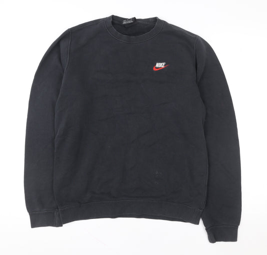 Nike Men's Black Small Pullover Crew Neck Sweatshirt