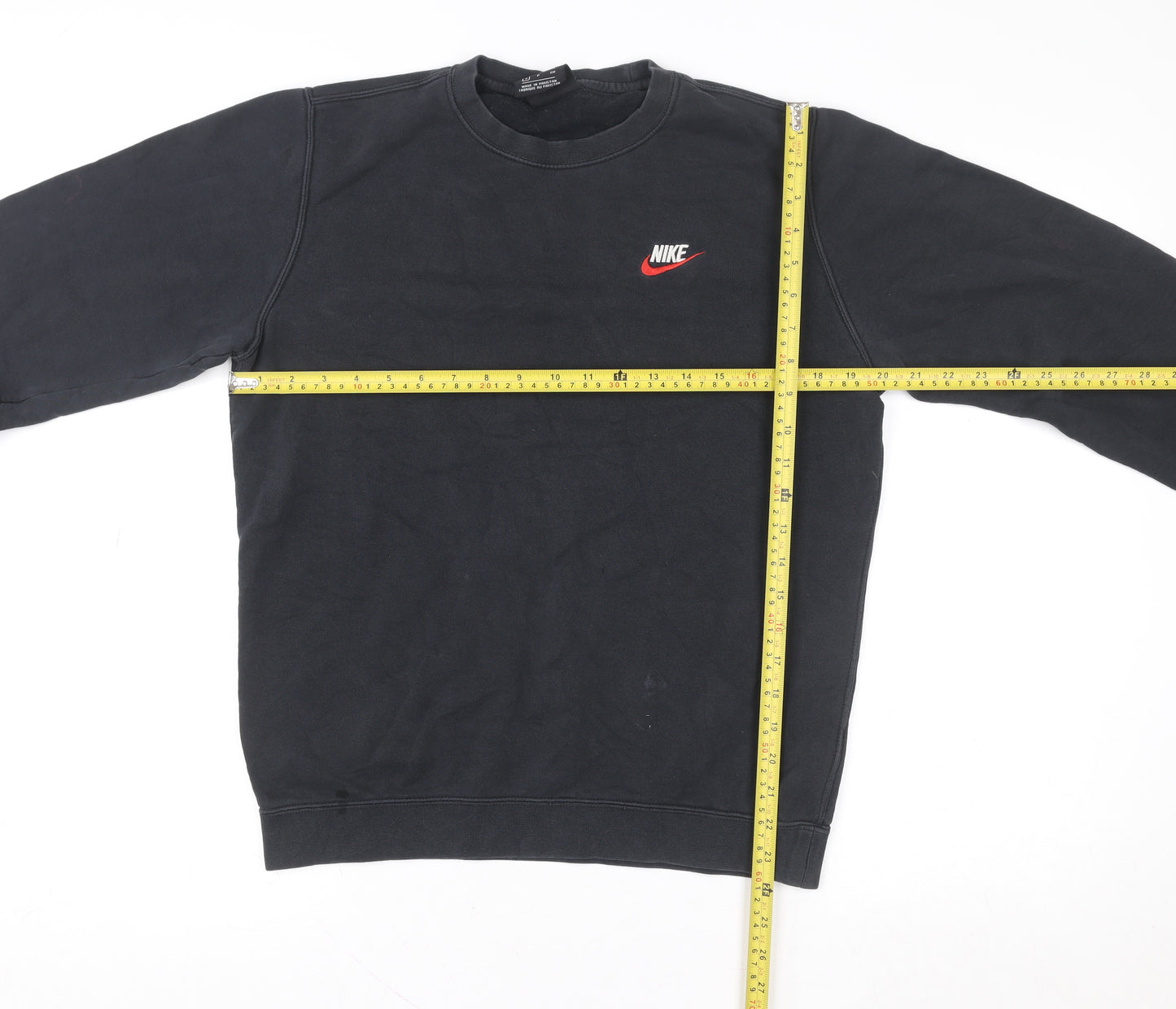 Nike Men's Black Small Pullover Crew Neck Sweatshirt