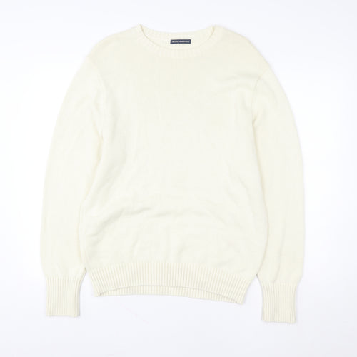 Brandy Melville Women Ivory Knit Pullover Sweatshirt One Size