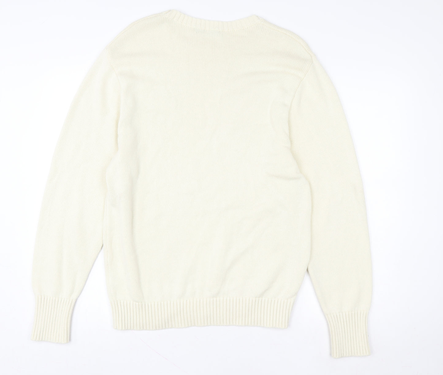 Brandy Melville Women Ivory Knit Pullover Sweatshirt One Size