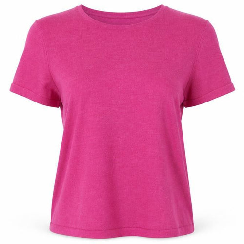 Marks and Spencer Women's Pink Short Sleeve Knit T-Shirt Size 14