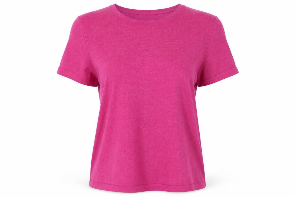 Marks and Spencer Women's Pink Short Sleeve Knit T-Shirt Size 14