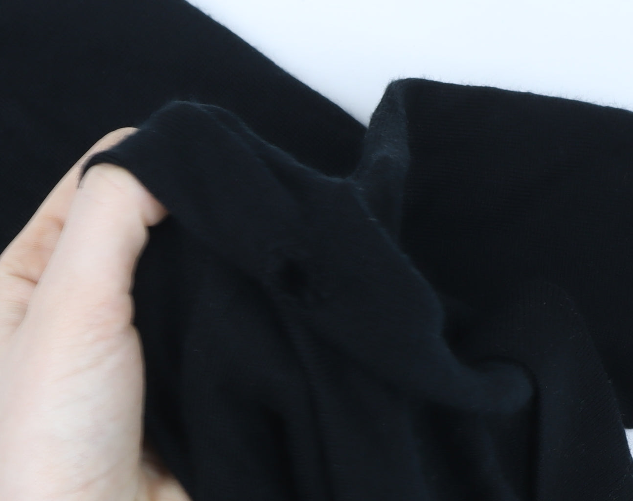 Marks and Spencer Autograph Men's Black Merino Wool Collared Henley Jumper L