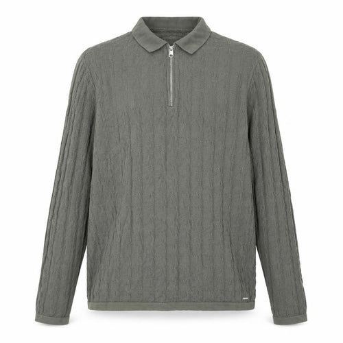 Marks and Spencer Autograph Men's Grey XL 1/2 Zip Cotton Sweatshirt