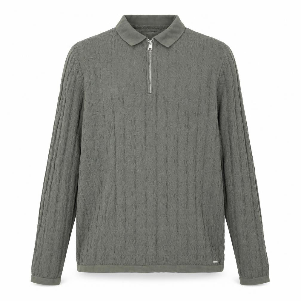 Marks and Spencer Autograph Men's Grey XL 1/2 Zip Cotton Sweatshirt