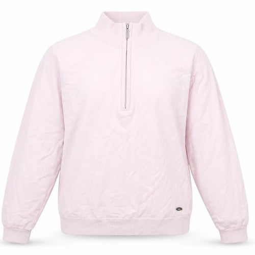 Isle by EWM Girls Pink 100% Cotton 1/2 Zip High Neck Sweatshirt 14-15 Years