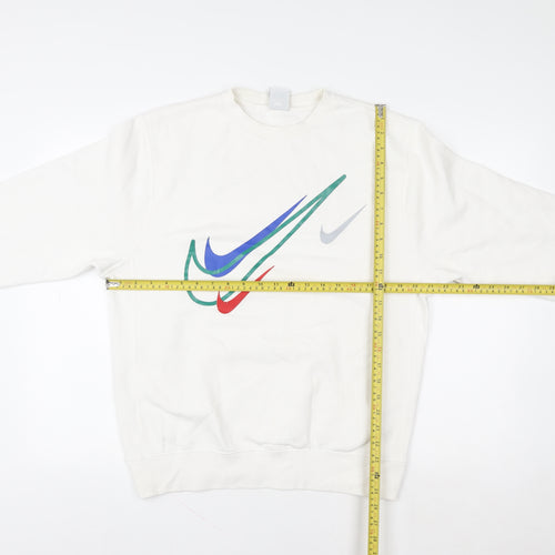 Nike Women's Ivory Small Crew Neck Pullover Sweatshirt