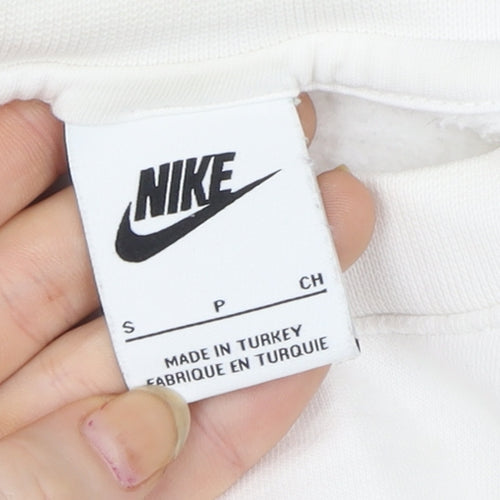 Nike Women's Ivory Small Crew Neck Pullover Sweatshirt