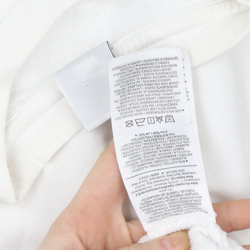 Nike Women's Ivory Small Crew Neck Pullover Sweatshirt