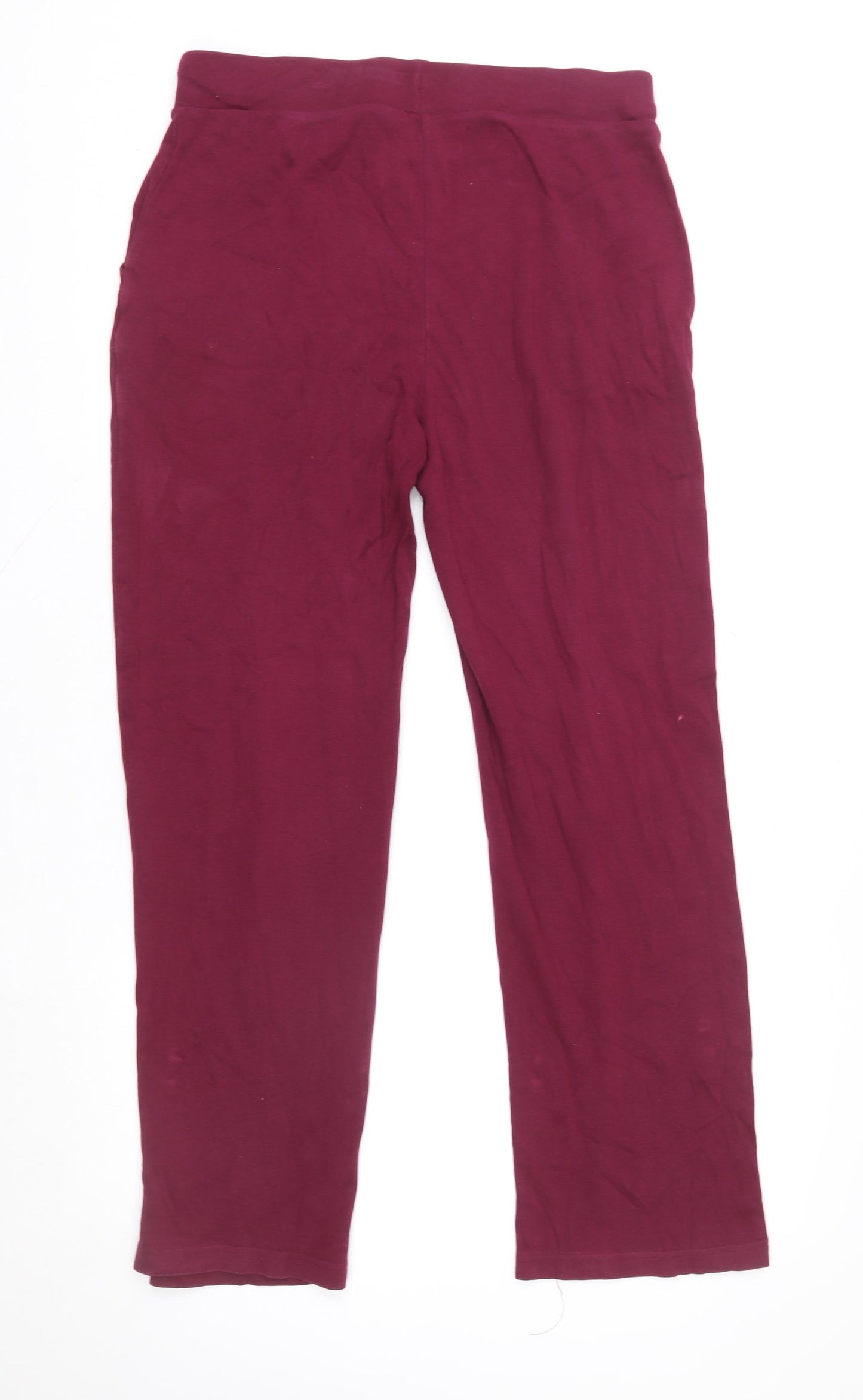 LA Gear Women's Red Size 12 Slim Fit Jersey Leggings