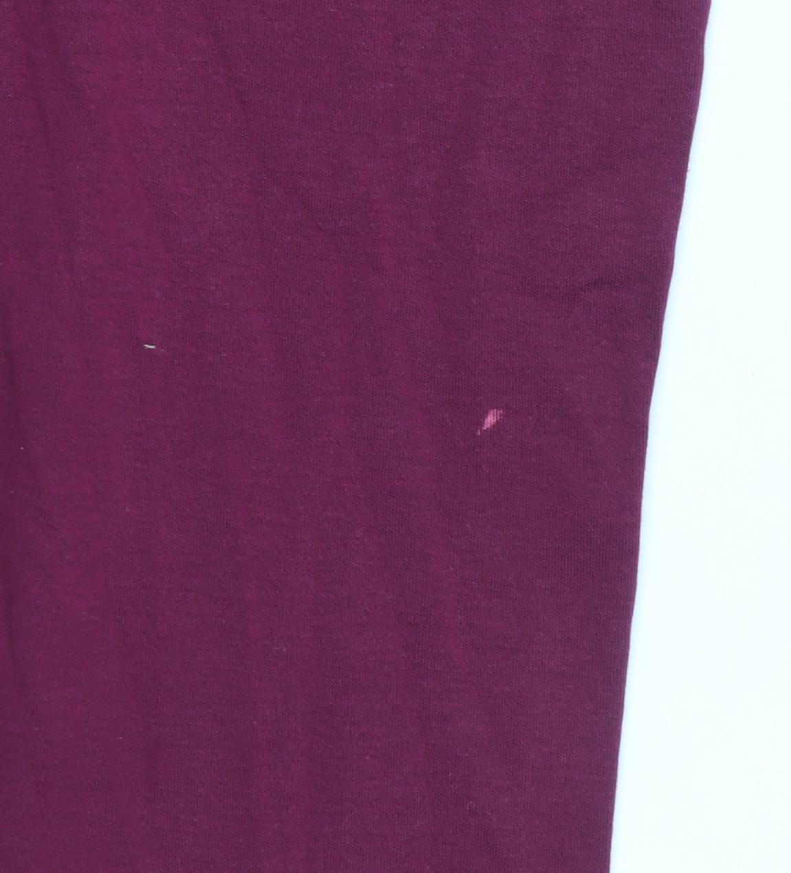 LA Gear Women's Red Size 12 Slim Fit Jersey Leggings