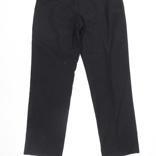 Jeff Banks Men’s Black 34R Straight Leg Dress Trousers