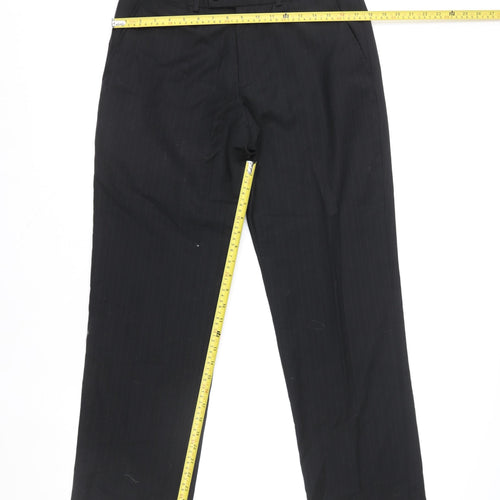 Jeff Banks Men’s Black 34R Straight Leg Dress Trousers