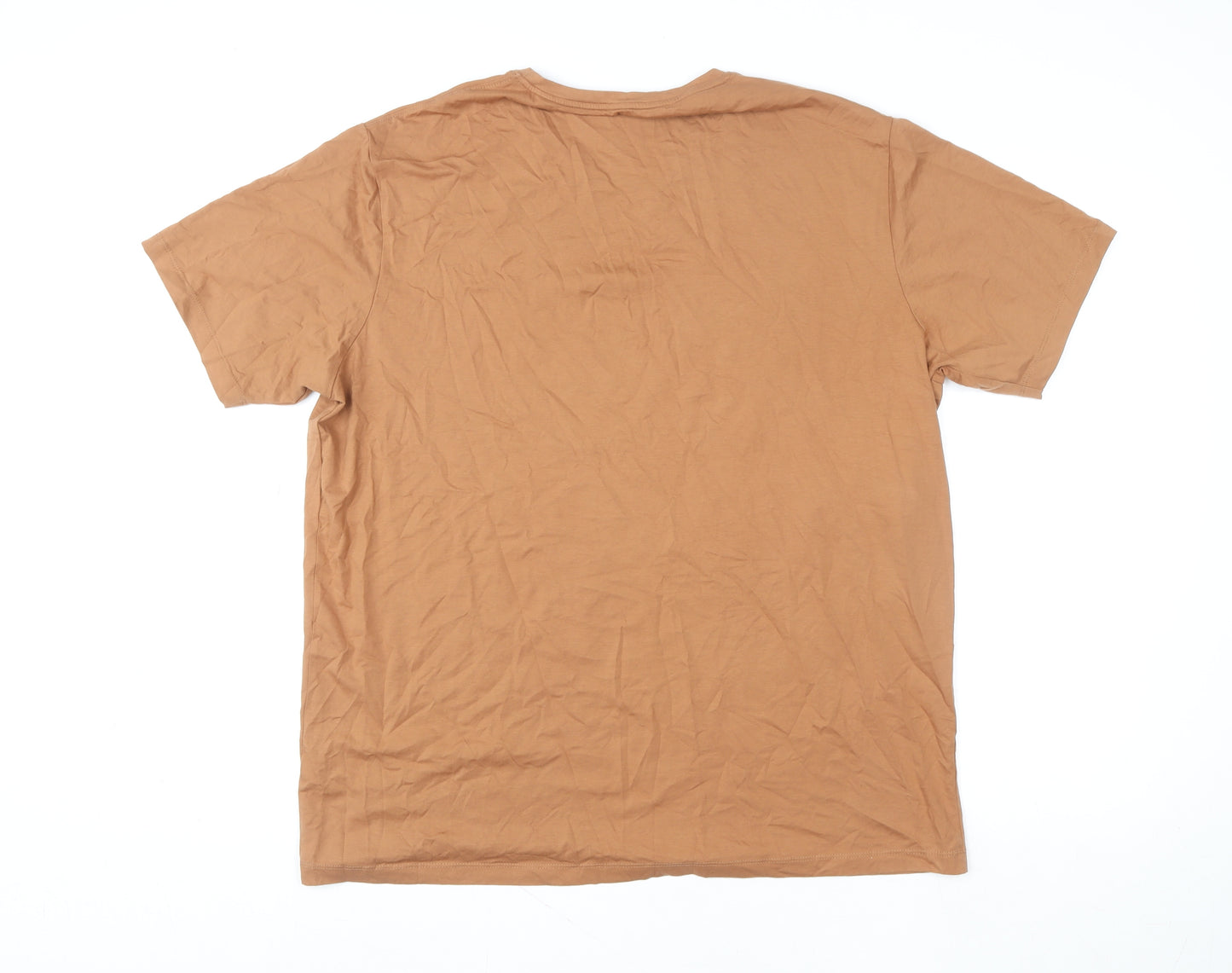 Antelopus Outfitters Men’s Brown 2XL Cotton Crew Neck Quotes T-Shirt