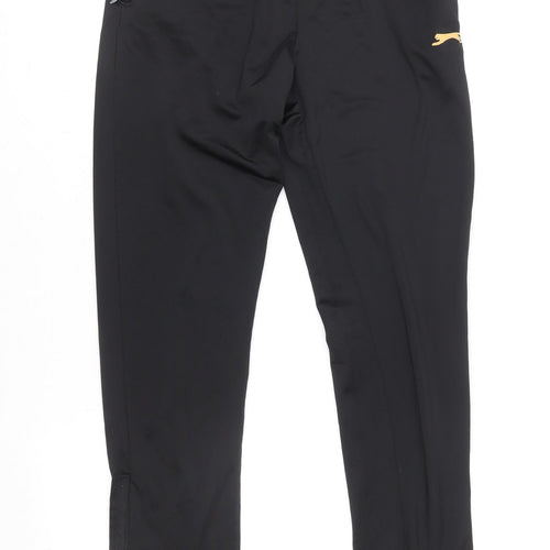 Slazenger Boys Black S Track Pants Lightweight Sports Trousers
