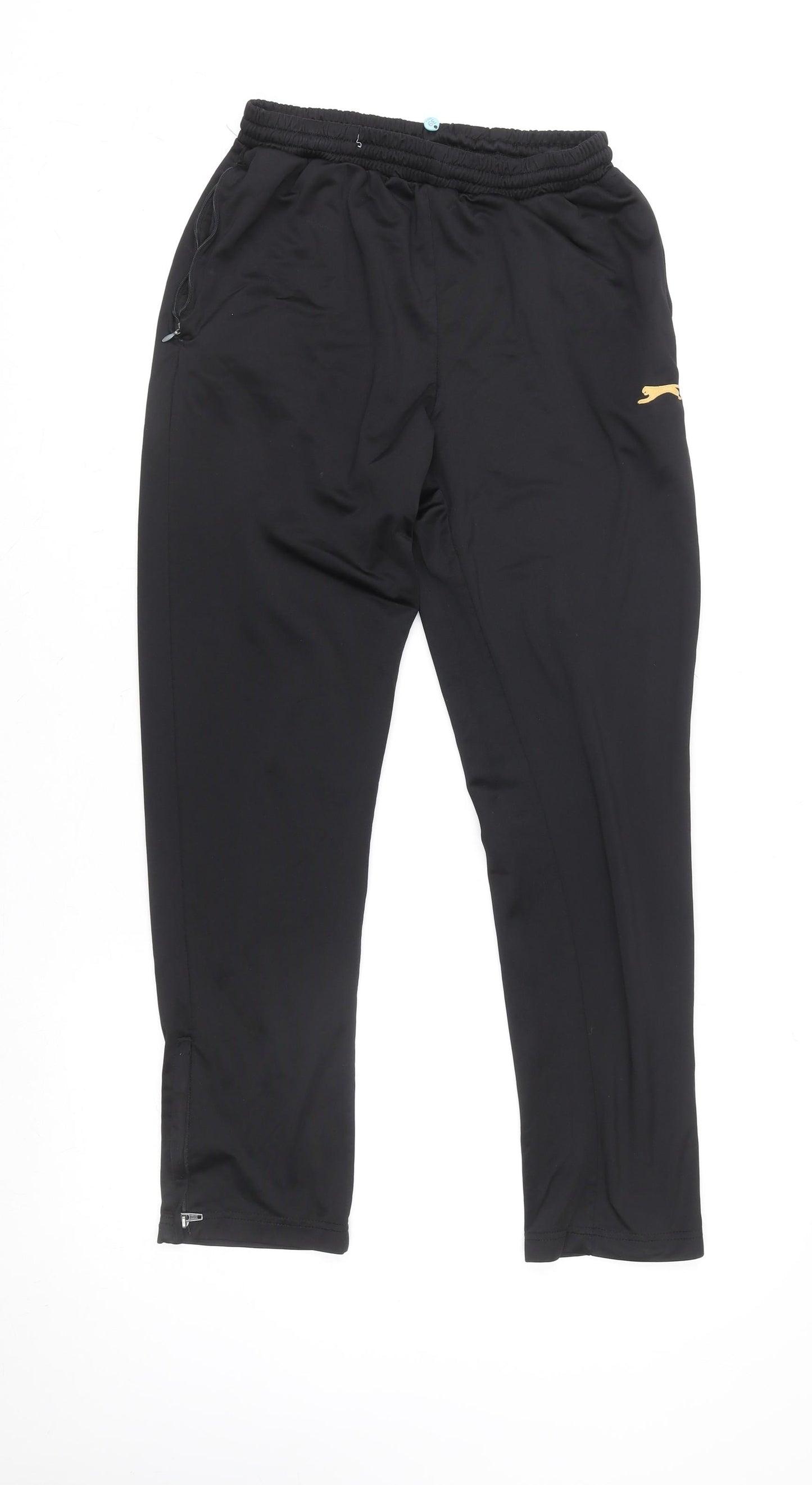 Slazenger Boys Black S Track Pants Lightweight Sports Trousers