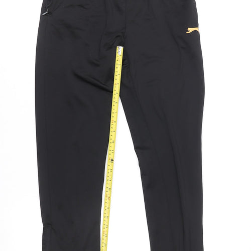 Slazenger Boys Black S Track Pants Lightweight Sports Trousers