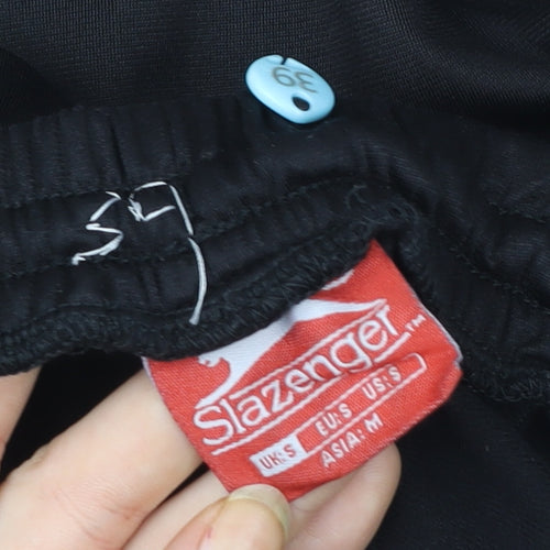 Slazenger Boys Black S Track Pants Lightweight Sports Trousers