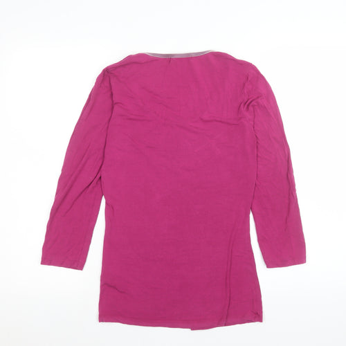 Boden Women Pink 3/4 Sleeve Basic Jersey Top Size 8