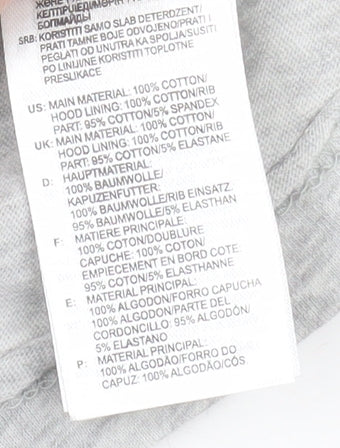 Adidas Women's Grey Long Sleeve Cotton Crew Neck T-Shirt Size L