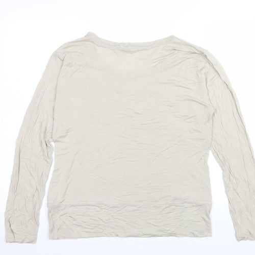 Mint Velvet Women’s Beige Long Sleeve Viscose Blouse Size 18