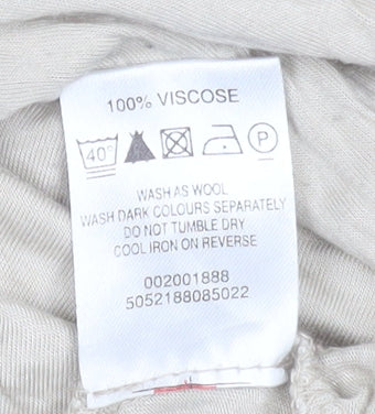 Mint Velvet Women’s Beige Long Sleeve Viscose Blouse Size 18