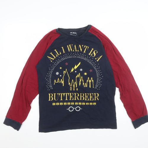 Nutmeg Boys Multicoloured Harry Potter Butterbeer Long Sleeve Pyjama Top Size S