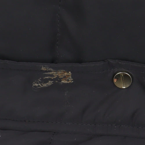 ZARA Women's Black XS Long Hooded Puffer Jacket Winter Coat