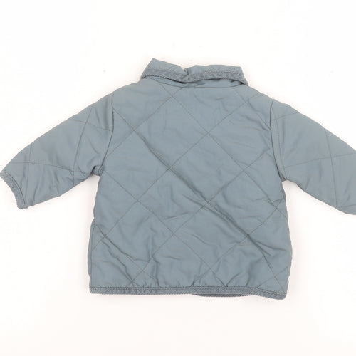 Next Unisex Baby Grey Quilted Padded Jacket 0-3 Months