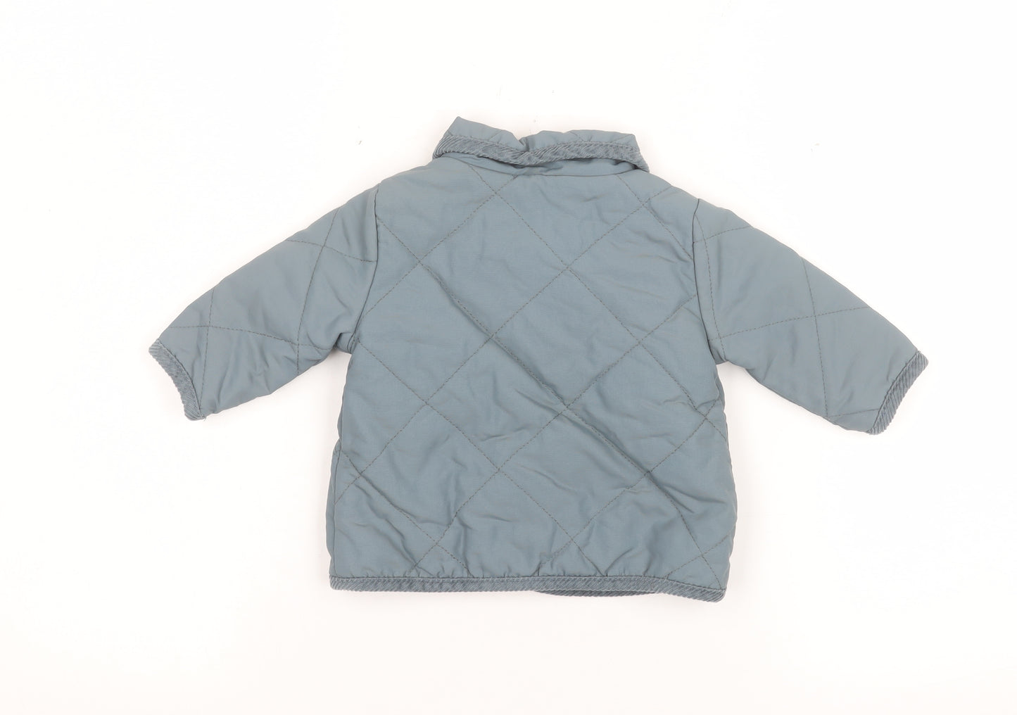 Next Unisex Baby Grey Quilted Padded Jacket 0-3 Months