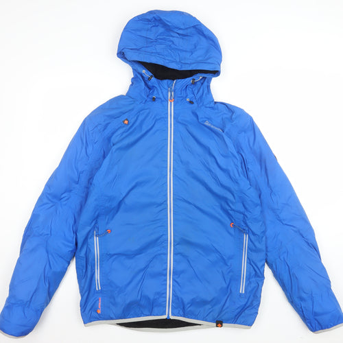 Regatta Men's Blue Hooded Windbreaker Jacket Size M Outdoor Waterproof