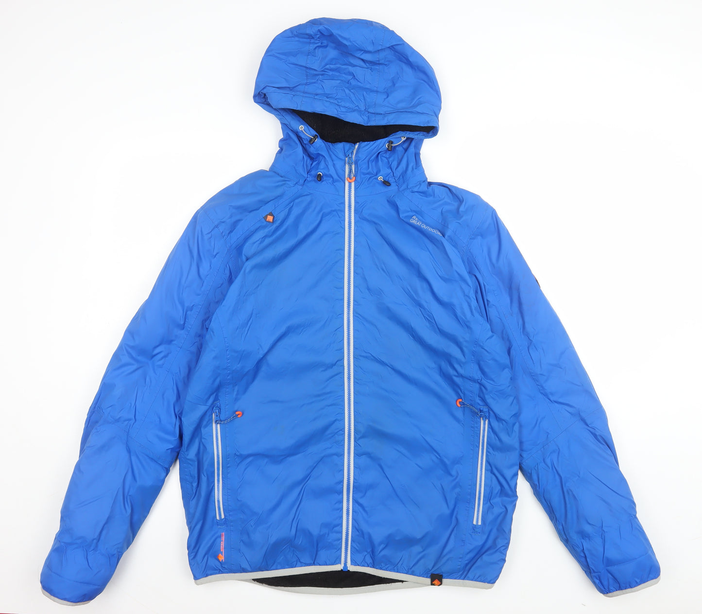 Regatta Men's Blue Hooded Windbreaker Jacket Size M Outdoor Waterproof