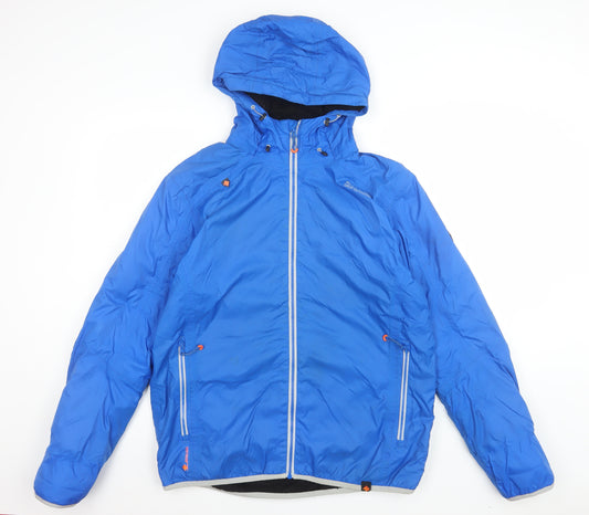 Regatta Men's Blue Hooded Windbreaker Jacket Size M Outdoor Waterproof