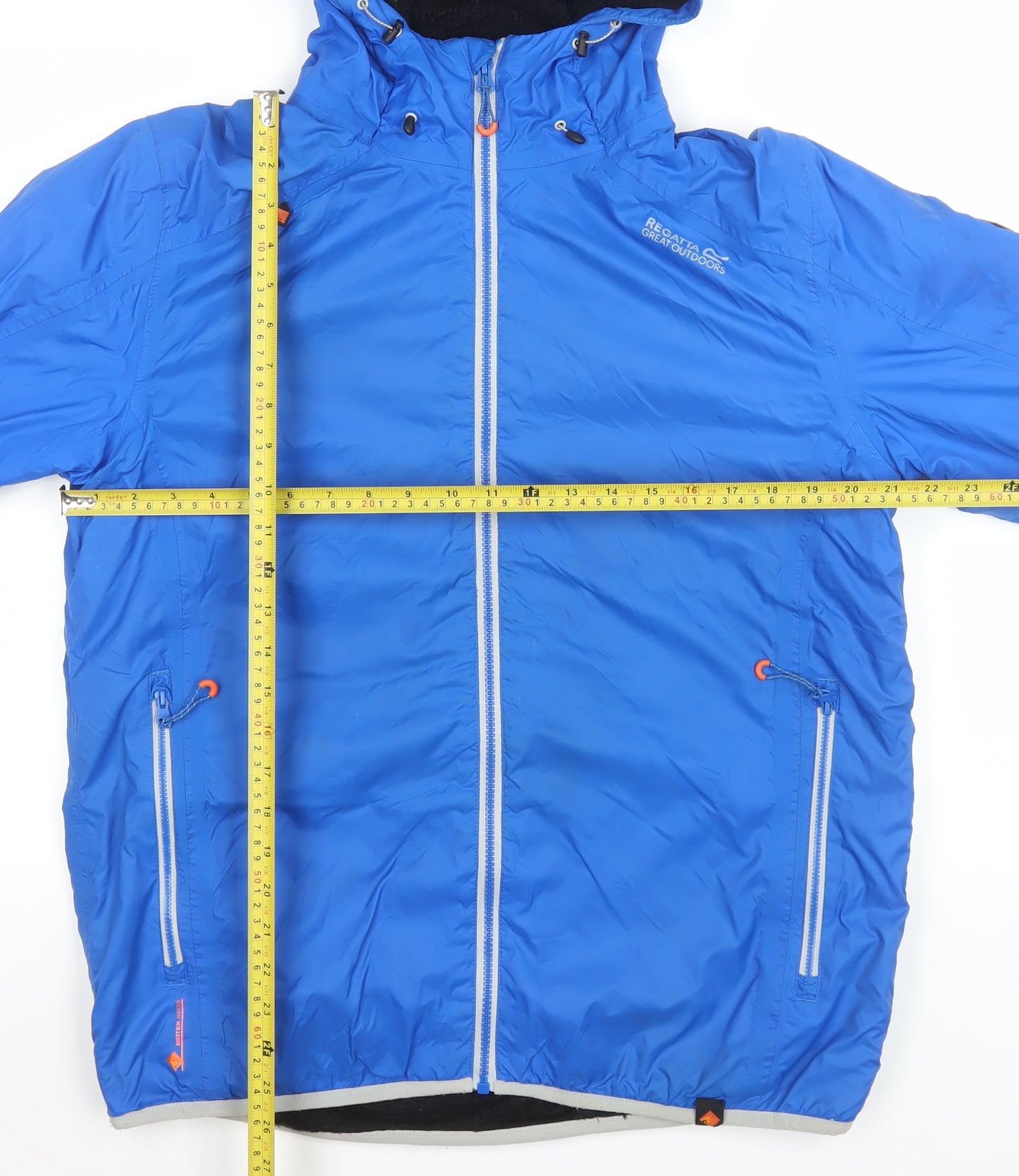 Regatta Men's Blue Hooded Windbreaker Jacket Size M Outdoor Waterproof