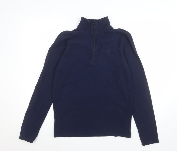 Peter Storm Mens Blue Fleece 1/2 Zip Pullover Sweatshirt Size S