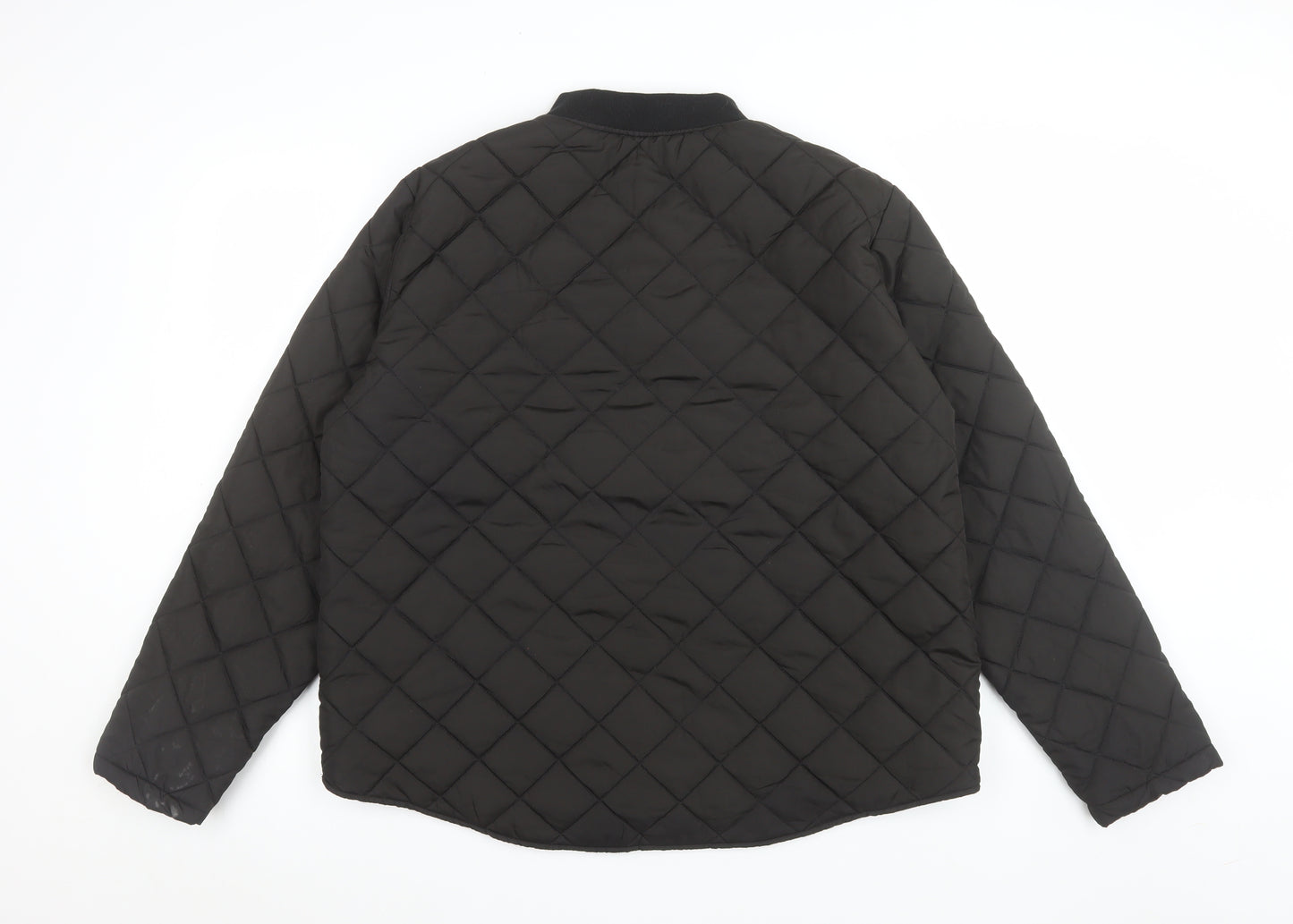 Primark Women Black Quilted Lightweight Padded Jacket Size L