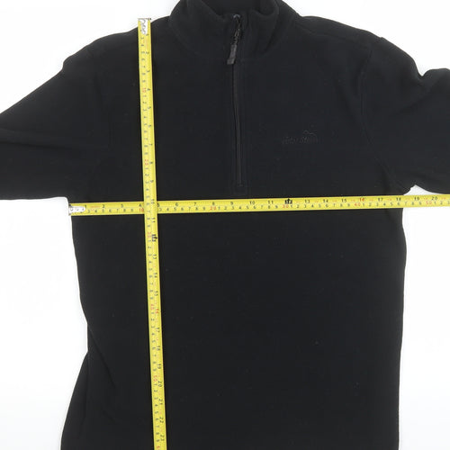 Peter Storm Men's Black Fleece 1/2 Zip Pullover Sweatshirt Size S