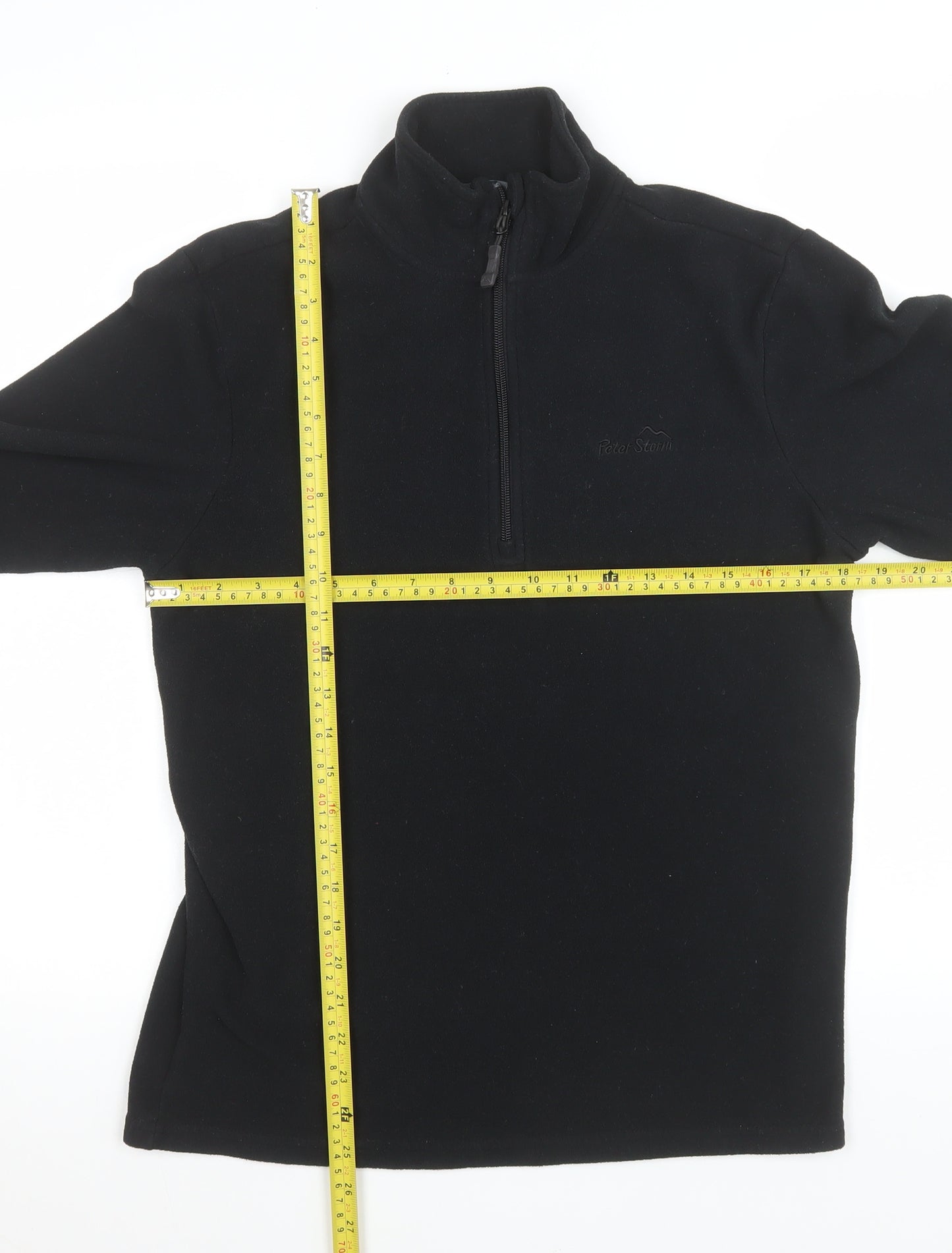 Peter Storm Men's Black Fleece 1/2 Zip Pullover Sweatshirt Size S