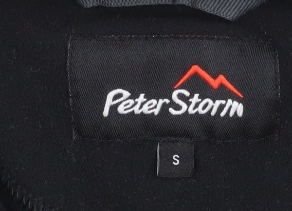 Peter Storm Men's Black Fleece 1/2 Zip Pullover Sweatshirt Size S
