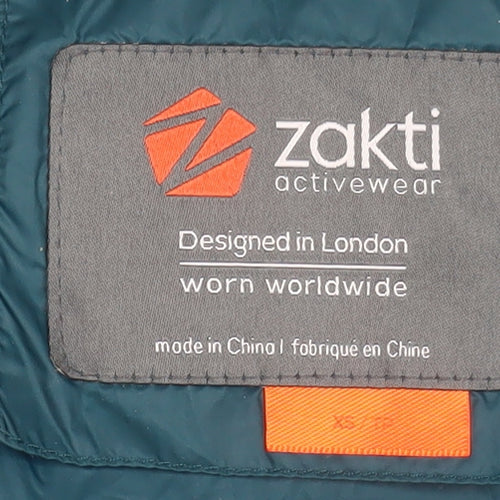 Zakti Womens Green XS Lightweight Down Puffer Jacket