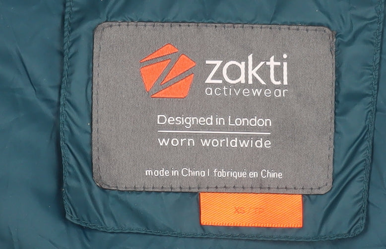 Zakti Womens Green XS Lightweight Down Puffer Jacket