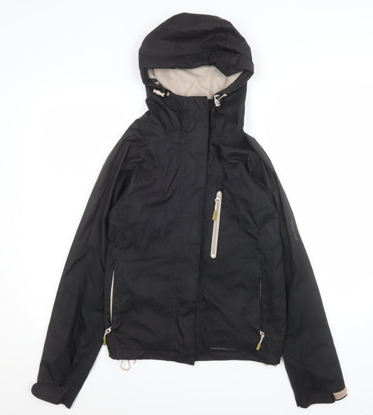 Trespass Women's Black Waterproof Hooded Rain Jacket Size S