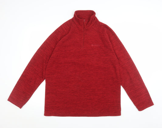 Mountain Warehouse Men's Red 1/2 Zip Fleece Sweatshirt Size M