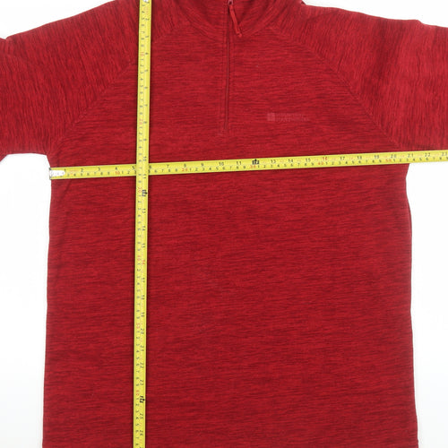 Mountain Warehouse Men's Red 1/2 Zip Fleece Sweatshirt Size M